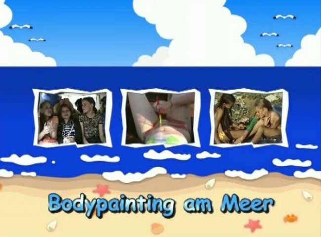 FKK video - bodypainting am meer